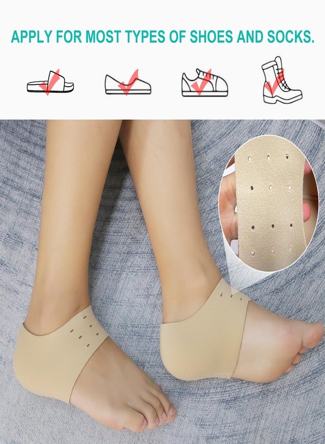Niupiour Heel Protectors Cups for Plantar Fasciitis, Gel Heel Cushion Cover for Heel Spur, Cracked Heel, Soft Heel Sock Inserts Pads Relieve Heel Pain for Men and Women - Image 5
